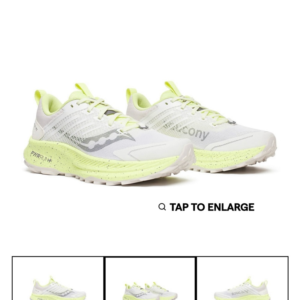 Saucony Women's Ride TR2 in White and Neon Yellow - Trail Runners
